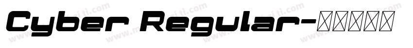 Cyber Regular字体转换